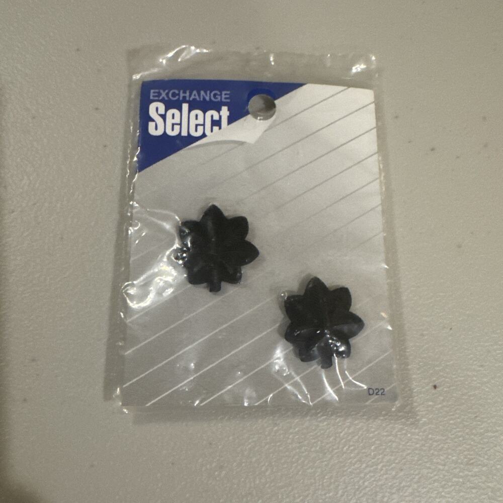 NEW US Army Subdued Lieutenant Colonel LTC O5 Uniform Rank Pins Set 2 Black